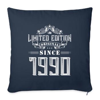 1990 limited edition - Sofa pillowcase 17,3'' x 17,3'' (45 x 45 cm) - navy - Front