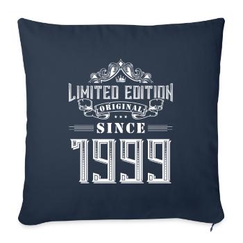 Édition limitée 1999 - Housse de coussin décorative 45 x 45 cm - bleu marine - Devant