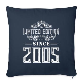 2005 limited edition - Sofakissenbezug 45 x 45 cm - Navy - Vorne
