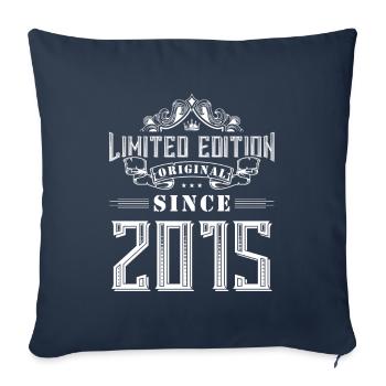 Édition limitée 2015 - Housse de coussin décorative 45 x 45 cm - bleu marine - Devant