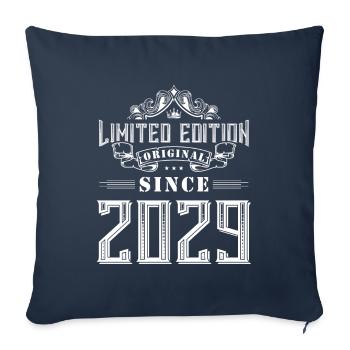 2029 limited edition - Sofa pillowcase 17,3'' x 17,3'' (45 x 45 cm) - navy - Front