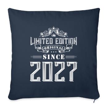 2027 limited edition - Sofa pillowcase 17,3'' x 17,3'' (45 x 45 cm) - navy - Front
