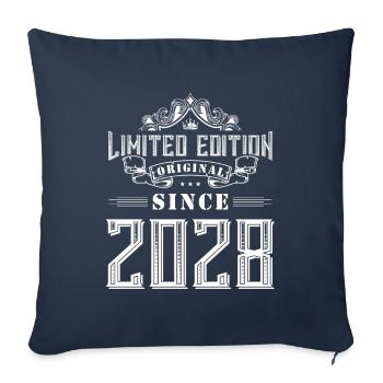 2028 limited edition - Sofa pillowcase 17,3'' x 17,3'' (45 x 45 cm) - navy - Front