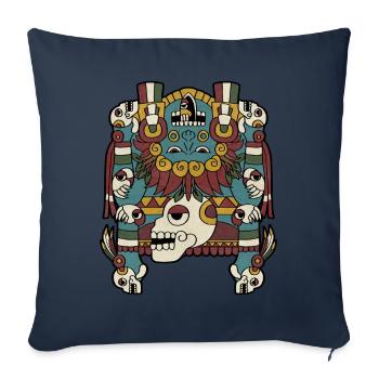 Tlaltecuhtli Aztec Goddess Mesoamerican - Sofa pillowcase 17,3'' x 17,3'' (45 x 45 cm) - navy - Front
