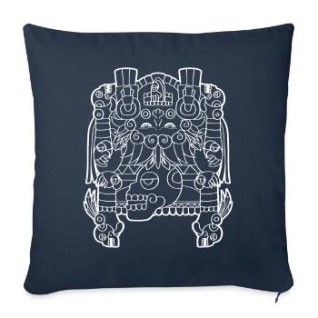 Tlaltecuhtli Aztec Goddess Mesoamerican - Sofa pillowcase 17,3'' x 17,3'' (45 x 45 cm) - navy - Front