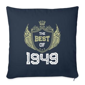 1949 best of - Housse de coussin décorative 45 x 45 cm - bleu marine - Devant