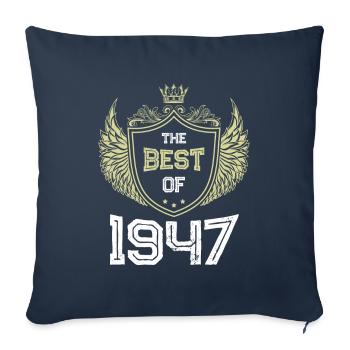 1947 best of - Housse de coussin décorative 45 x 45 cm - bleu marine - Devant
