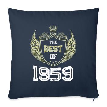 1959 best of - Housse de coussin décorative 45 x 45 cm - bleu marine - Devant