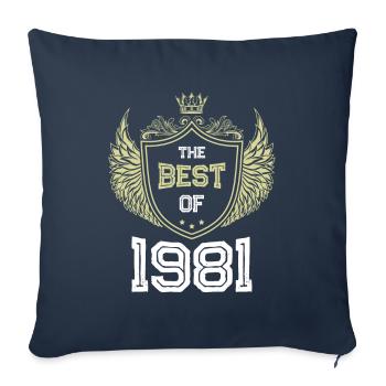 1981 best of - Sofa pillowcase 17,3'' x 17,3'' (45 x 45 cm) - navy - Front