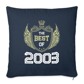 2003 best of - Sofa pillowcase 17,3'' x 17,3'' (45 x 45 cm) - navy - Front