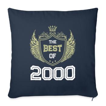 2000 best of - Housse de coussin décorative 45 x 45 cm - bleu marine - Devant