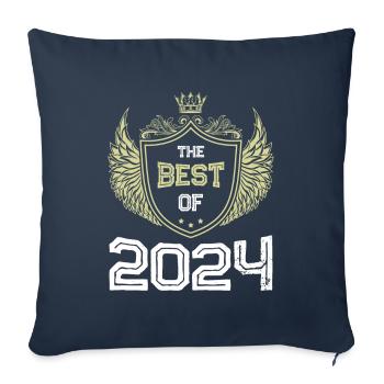 2024 best of - Housse de coussin décorative 45 x 45 cm - bleu marine - Devant