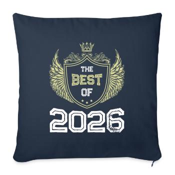 2026 best of - Housse de coussin décorative 45 x 45 cm - bleu marine - Devant