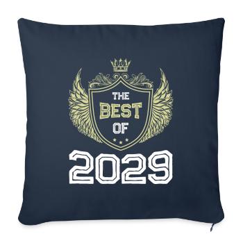 2029 best of - Housse de coussin décorative 45 x 45 cm - bleu marine - Devant