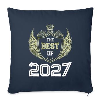 2027 best of - Sofa pillowcase 17,3'' x 17,3'' (45 x 45 cm) - navy - Front