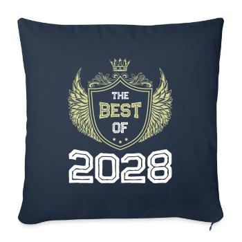 2028 best of - Housse de coussin décorative 45 x 45 cm - bleu marine - Devant