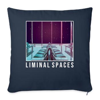 Anemoiacore Esthétique Border Space Weirdcore - Housse de coussin décorative 45 x 45 cm - bleu marine - Devant