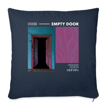 Anemoiacore Esthétique Border Space Weirdcore - Housse de coussin décorative 45 x 45 cm - bleu marine - Devant
