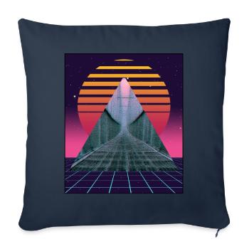 Anemoiacore Esthétique Border Space Weirdcore - Housse de coussin décorative 45 x 45 cm - bleu marine - Devant