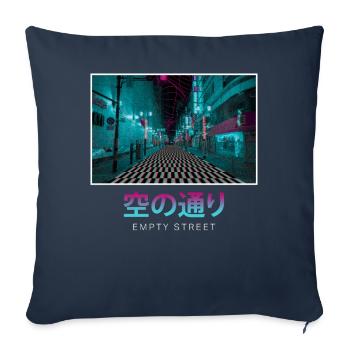 Anemoiacore Esthétique Border Space Weirdcore - Housse de coussin décorative 45 x 45 cm - bleu marine - Devant