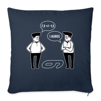Drôle d’équation mathématique Il s’agit du Per - Housse de coussin décorative 45 x 45 cm - bleu marine - Devant