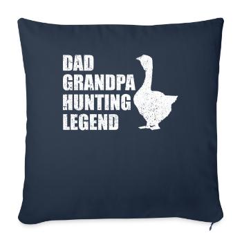 Drôle de chasseur de filles - Housse de coussin décorative 45 x 45 cm - bleu marine - Devant