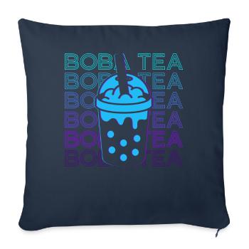 Boba Tea Bubble Tea Milk Tea Retro Gift - Sofa pillowcase 17,3'' x 17,3'' (45 x 45 cm) - navy - Front