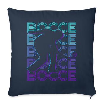 Boccia Bocci Retro Gift - Sofa pillowcase 17,3'' x 17,3'' (45 x 45 cm) - navy - Front