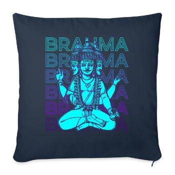 Brahma Ancient God Hindu Mythology Gift - Sofa pillowcase 17,3'' x 17,3'' (45 x 45 cm) - navy - Front