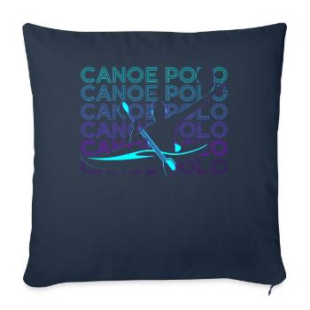Canoe Polo Canoeing Canoeing Retro Gift - Sofa pillowcase 17,3'' x 17,3'' (45 x 45 cm) - navy - Front