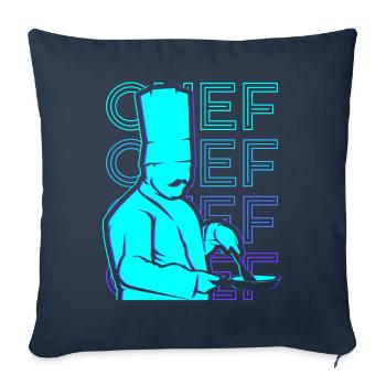 Chef Cooking Retro Gift - Sofa pillowcase 17,3'' x 17,3'' (45 x 45 cm) - navy - Front