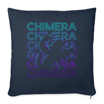 Chimera Ancient Greek Mythology Retro Gift - Sofa pillowcase 17,3'' x 17,3'' (45 x 45 cm) - navy - Front