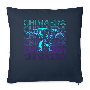 Chimera Ancient Greek Mythology Retro Gift - Sofa pillowcase 17,3'' x 17,3'' (45 x 45 cm) - navy - Front