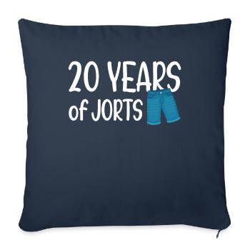 20 Years Of Jorts Wrestling Wrestler Spectators - Sofa pillowcase 17,3'' x 17,3'' (45 x 45 cm) - navy - Front