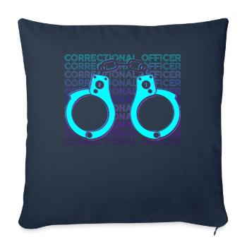 Correctional Officer Law Enforcement Agency Ges - Sofa pillowcase 17,3'' x 17,3'' (45 x 45 cm) - navy - Front
