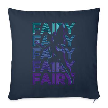 Fairy Retro Gift - Sofa pillowcase 17,3'' x 17,3'' (45 x 45 cm) - navy - Front