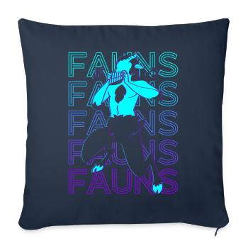 Faune Satyre Faune Mythologie grecque antique Ret - Housse de coussin décorative 45 x 45 cm - bleu marine - Devant