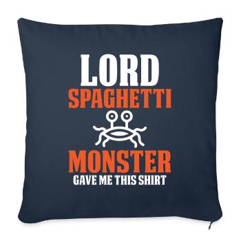 The Flying Spaghetti Monster - Sofa pillowcase 17,3'' x 17,3'' (45 x 45 cm) - navy - Front