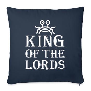 Pastafarianisme flying Spaghetti Monster - Housse de coussin décorative 45 x 45 cm - bleu marine - Devant