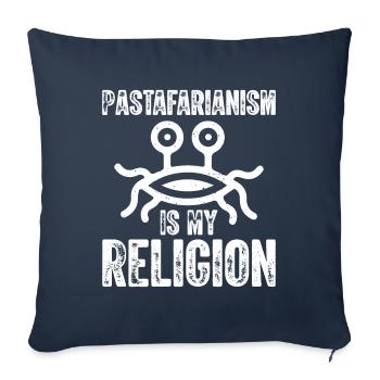 Flying Spaghetti Monster FSM - Sofa pillowcase 17,3'' x 17,3'' (45 x 45 cm) - navy - Front