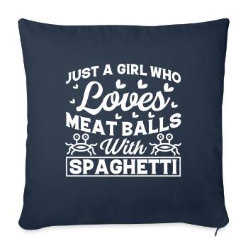 Flying Spaghetti Monster FSM - Sofa pillowcase 17,3'' x 17,3'' (45 x 45 cm) - navy - Front