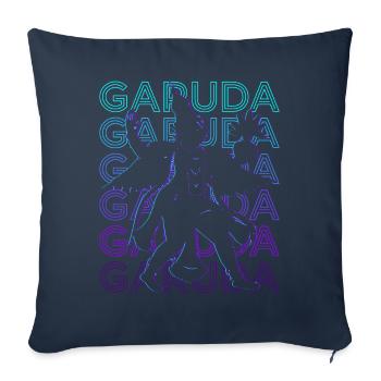 Garuda Ancienne mythologie hindoue Rétro - Housse de coussin décorative 45 x 45 cm - bleu marine - Devant