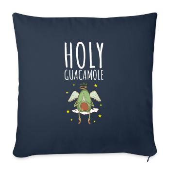 Conception d’avocat pour les végétariens et les végétaliens - Housse de coussin décorative 45 x 45 cm - bleu marine - Devant