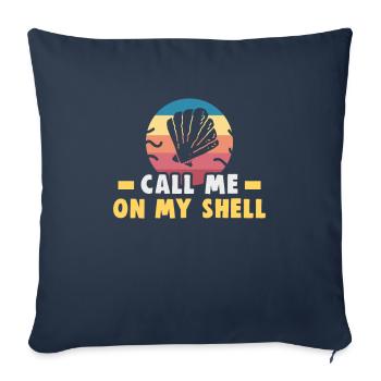 Beach holiday by the sea Design beach motif - Sofa pillowcase 17,3'' x 17,3'' (45 x 45 cm) - navy - Front