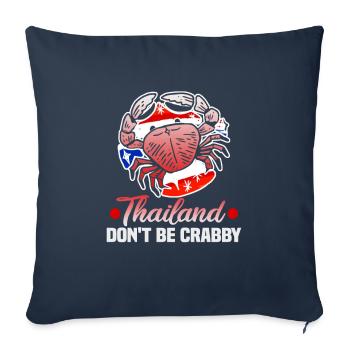 Thailand Strandurlaub am Meer Design Strandmotiv - Sofakissenbezug 45 x 45 cm - Navy - Vorne