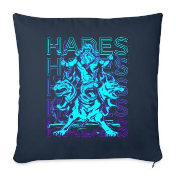 Hades Greek God Ancient Greek - Sofa pillowcase 17,3'' x 17,3'' (45 x 45 cm) - navy - Front