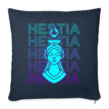 Hestia Griechische Göttin Antike griechische Mytho - Sofakissenbezug 45 x 45 cm - Navy - Vorne