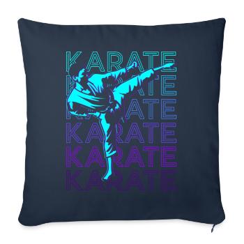 Karate Retro - Sofakissenbezug 45 x 45 cm - Navy - Vorne