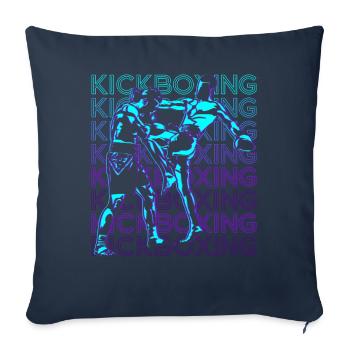 Kickboxing Retro Kickboxer - Sofa pillowcase 17,3'' x 17,3'' (45 x 45 cm) - navy - Front