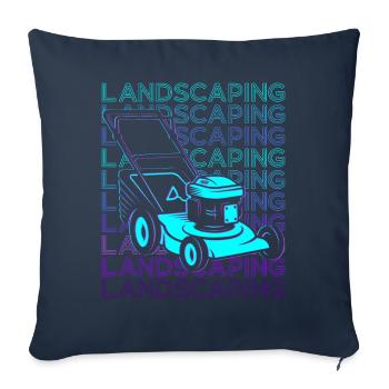 Landscape Gardener Landscape Gardener Retro - Sofa pillowcase 17,3'' x 17,3'' (45 x 45 cm) - navy - Front